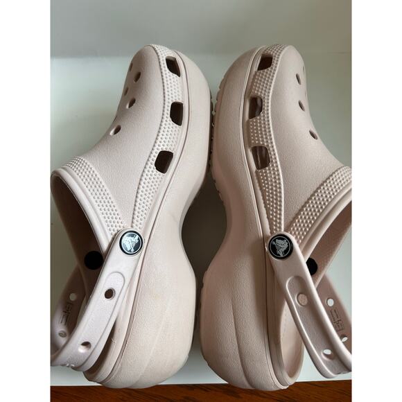 Crocs Women's Classic Platform Clog Light Pink Size W9 - Picture 14 of 15